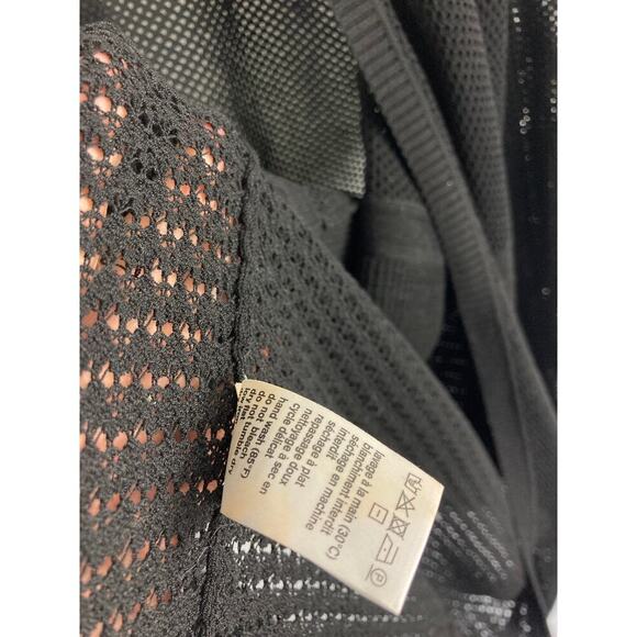 Lacoste + Malandrino Loose Open Knit Oversized Cardigan Sweater Size Small - Picture 5 of 6